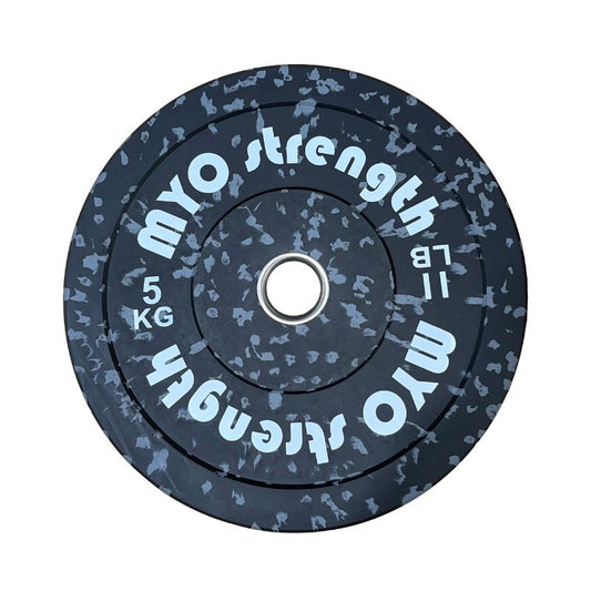 MYO Strength Olympic Rubber Speckled Bumper Plates 5 kg
